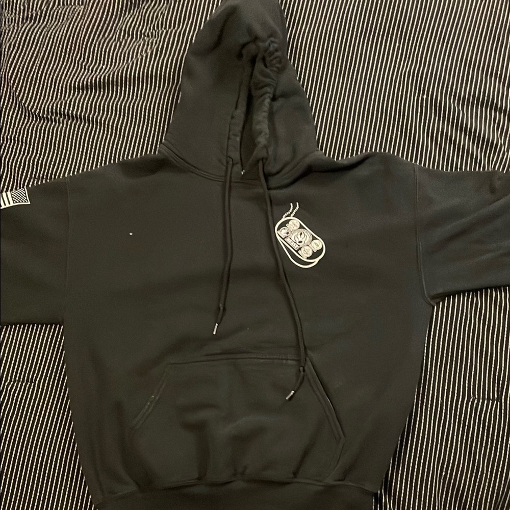 Black Graphic Hoodie